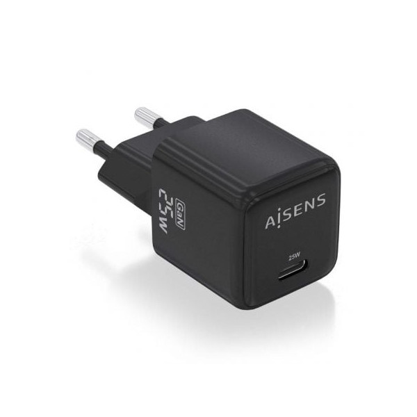 Cargador gan de pared Aisens ASCH-25W1P013-BK negro D