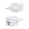 Carregador gan de parede aisens asch-25w2p014-w/ 1xusb tipo-c/ 1xusb/ 25w 3