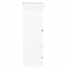 Armário de parede 49x22x59 cm derivados de madeira branco 5