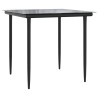 3 pcs conjunto bistrô com almofadões vime PE bege 4