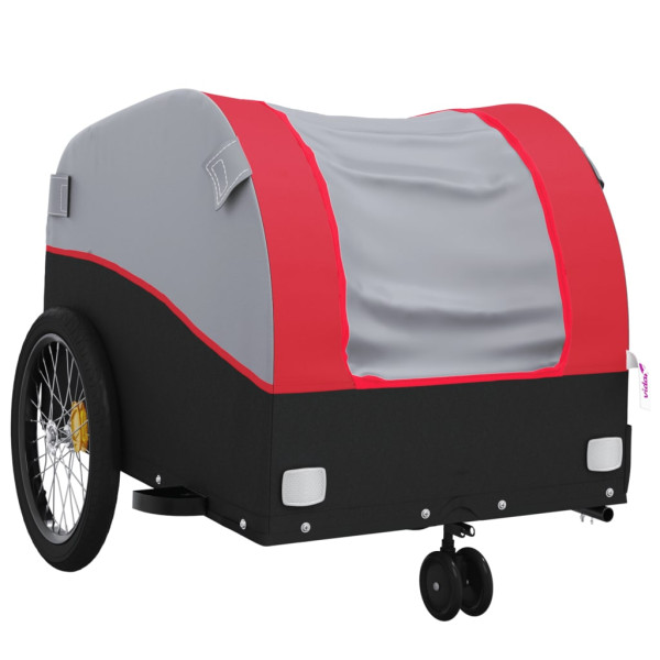 Remolque para bicicleta hierro negro y rojo 30 kg M 4