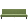 Sofá-cama de 2 lugares veludo verde-claro 5