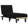 Chaise longue tecido preto 2