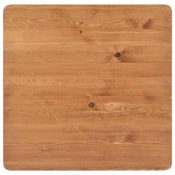 Mesa de bar 60x60x108 cm pinho maciço e aço preto M 4