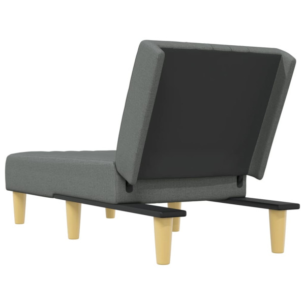 Chaise longue tecido cinzento-escuro M 5