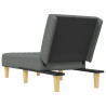 Chaise longue tecido cinzento-escuro 5