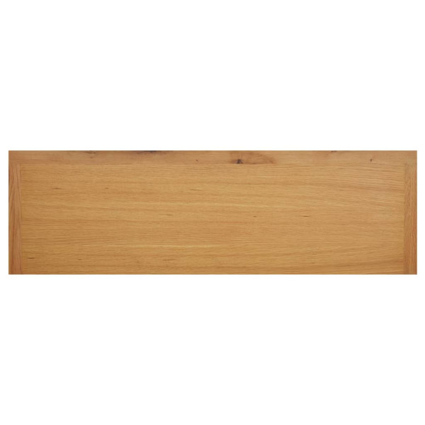 Mueble zapatero de madera maciza de roble 114x37x45 cm M 5