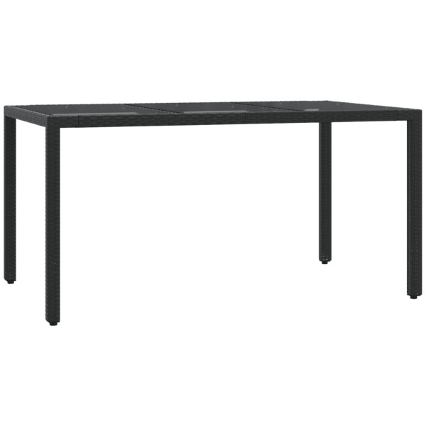Set de muebles jardín 5 pzas con cojines ratán sintético negro M 4