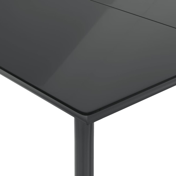 Set comedor de jardín 3 piezas y cojines ratán sintético marrón M 5