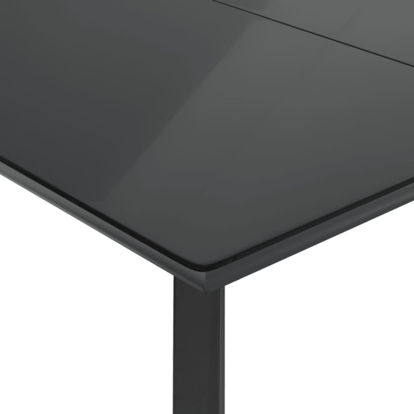 Set comedor de jardín 5 piezas y cojines ratán sintético marrón M 5