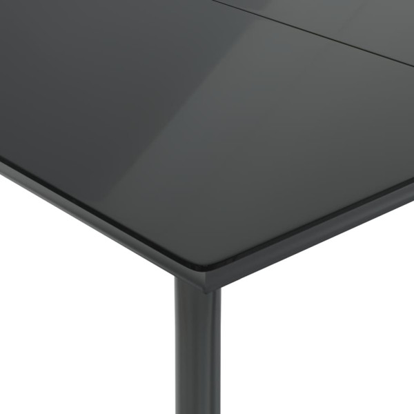 Set comedor de jardín 3 piezas con cojines ratán sintético gris M 5