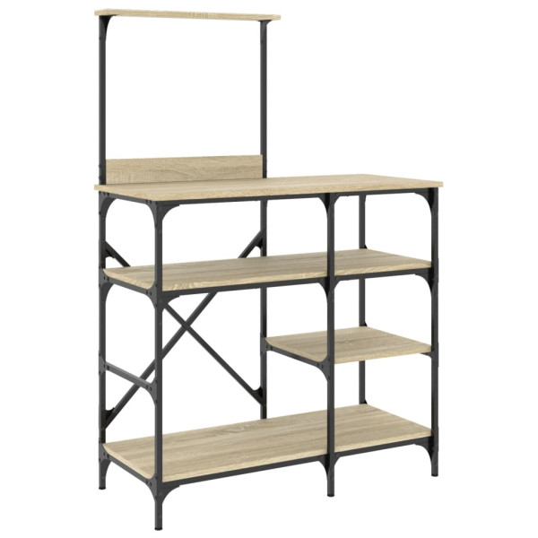 Estante 90x40x132 cm derivados de madeira/metal carvalho sonoma M 2