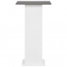 Mesa de bar 60x60x110 cm branco e antracite 4
