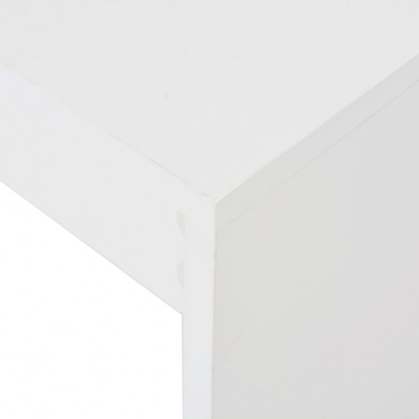 Mesa de bar com prateleira branco 110x50x103 cm M 5