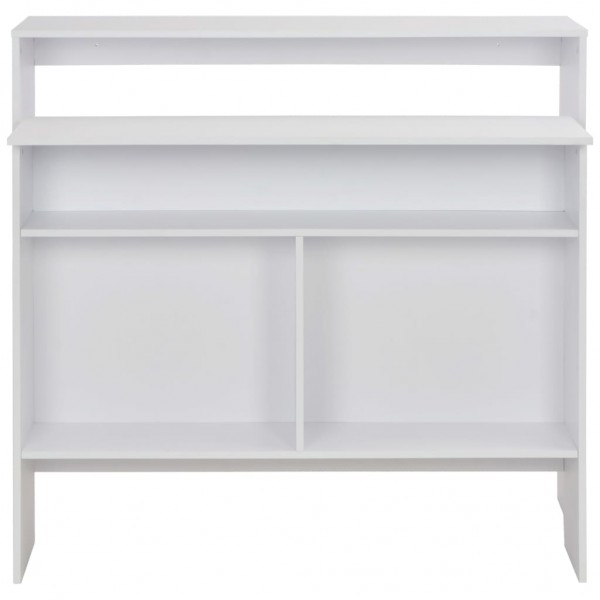 Mesa de bar con 2 tableros blanca 130x40x120 cm M 5