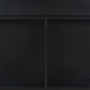 Mesa alta de bar con 2 tableros negro 130x40x120 cm H