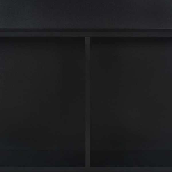 Mesa alta de bar con 2 tableros negro 130x40x120 cm M 2