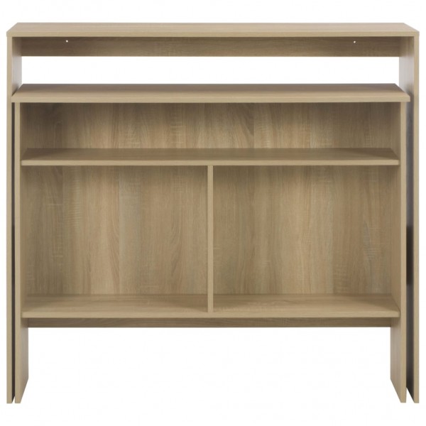 Mesa de bar com 2 tampos carvalho 130x40x120 cm M 4