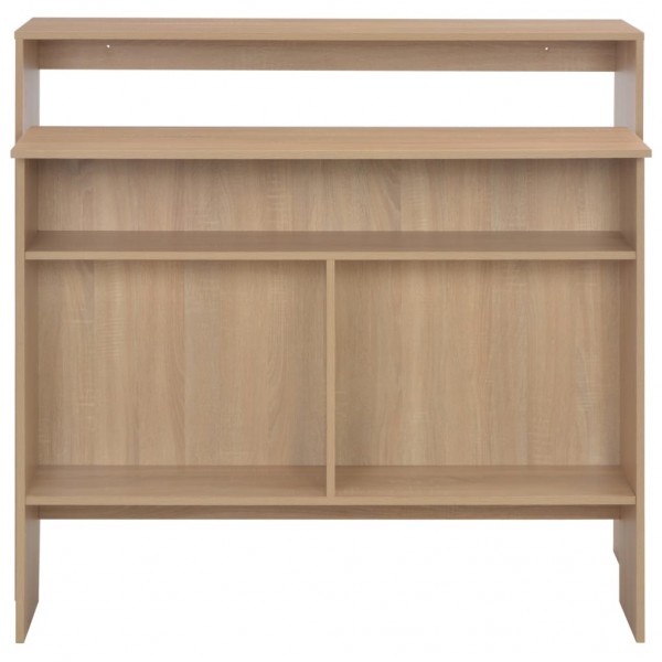 Mesa de bar com 2 tampos carvalho 130x40x120 cm M 5