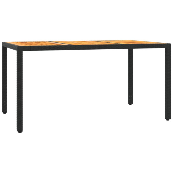 Set de muebles jardín 5 pzas con cojines ratán sintético negro M 4