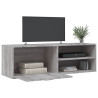 Mueble de TV de madera de ingeniería gris sonoma 120x34x37 cm 3