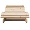 Tumbonas de madera maciza de pino 2 unidades 205x60x31.5 cm 5