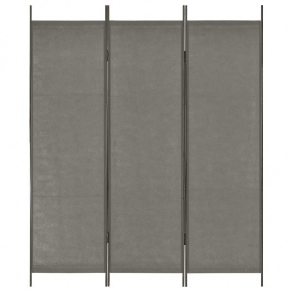 Biombo divisor de 3 paneles gris antracita 150x180 cm D