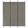 Biombo divisor de 3 paneles gris antracita 150x180 cm 1