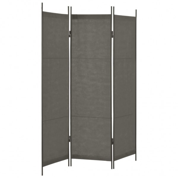 Biombo divisor de 3 paneles gris antracita 150x180 cm M 3