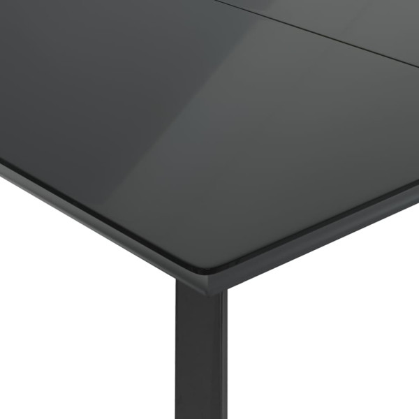 Set comedor de jardín 5 piezas y cojines ratán sintético marrón M 5