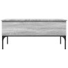 Mesa de centro madera y metal gris Sonoma 100x50x45 cm 5