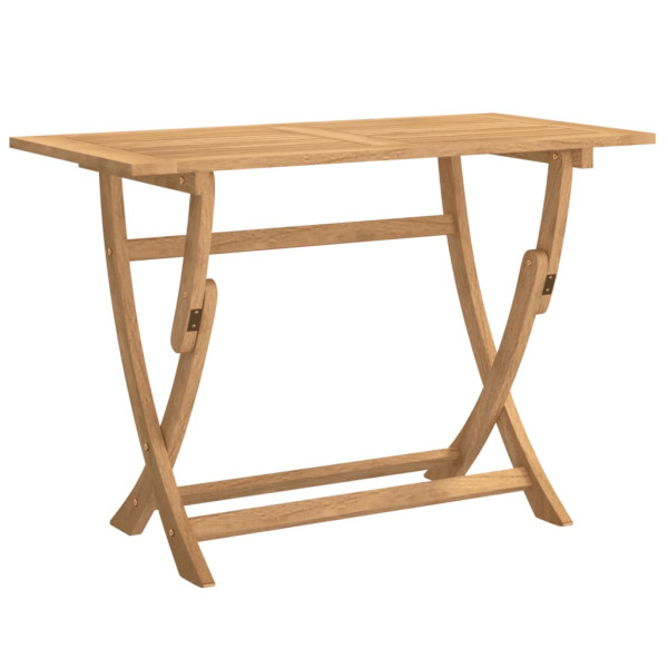 Mesa de jardín plegable madera maciza de acacia 110x55x75 cm M 2
