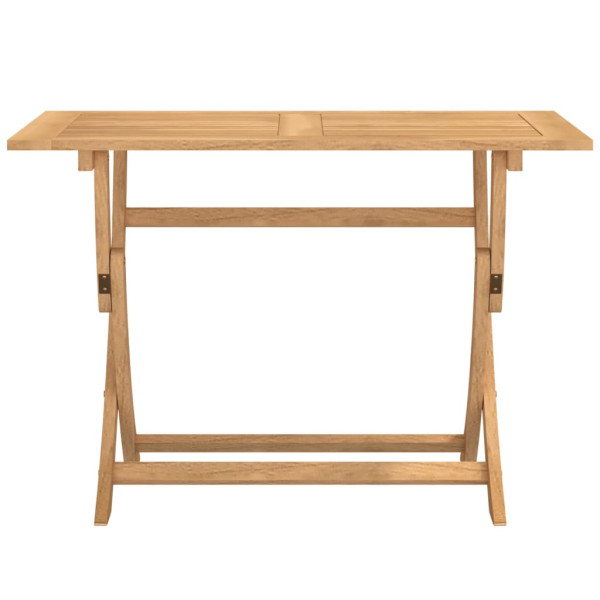 Mesa de jardín plegable madera maciza de acacia 110x55x75 cm M 4