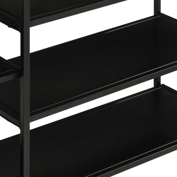 Mesa consola 110x30x75 cm madeira mangueira áspera maciça/ferro M 5