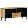 Mueble de TV madera maciza de mango 100x33x46 cm 1