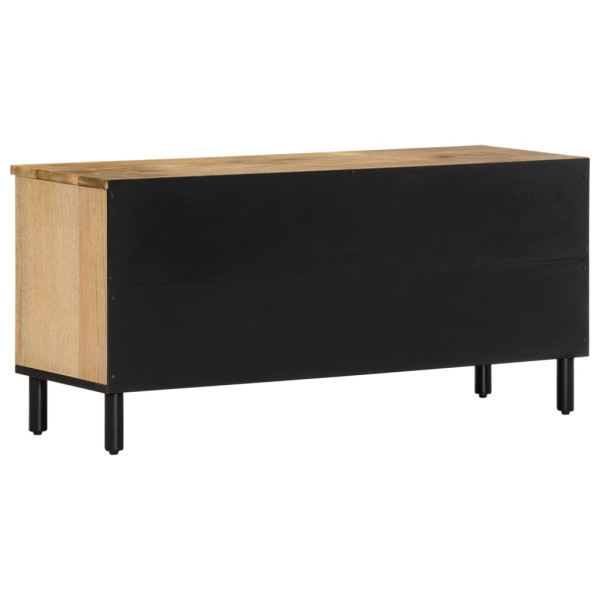 Mueble de TV madera maciza de mango 100x33x46 cm M 5