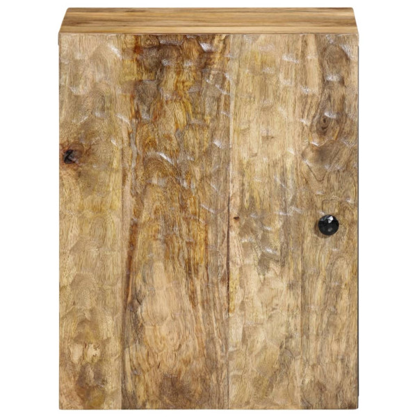 Armario de baño de pared madera maciza de mango 38x33x48 cm M 3