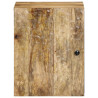 Armario de baño de pared madera maciza de mango 38x33x48 cm 3
