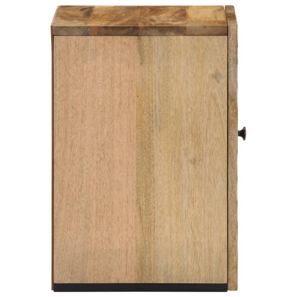 Armario de baño de pared madera maciza de mango 38x33x48 cm M 4