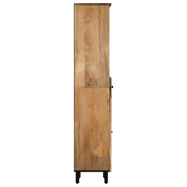Mueble de baño madera maciza de mango 38x33x160 cm M 4
