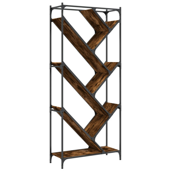 Estante 79x30x180 cm derivados de madeira/metal carvalho fumado M 2