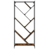 Estantería madera ingeniería y metal roble ahumado 79x30x180 cm 5