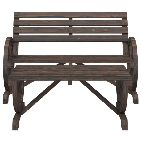 2 pcs conjunto lounge de jardim madeira de abeto maciça M 3