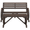 2 pcs conjunto lounge de jardim madeira de abeto maciça 3