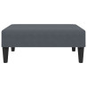 Reposapiés de terciopelo gris oscuro 77x55x31 cm 4