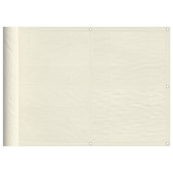 Tela de varanda 75x700 cm 100% poliéster oxford creme M 2