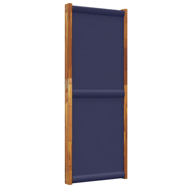 Biombo divisor de 3 paneles azul oscuro 210x180 cm M 5