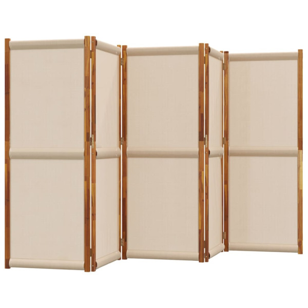 Biombo divisor de 5 paneles gris taupe 350x180 cm M 3
