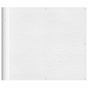 Pantalla de balcón 100% poliéster Oxford blanco 90x1000 cm H