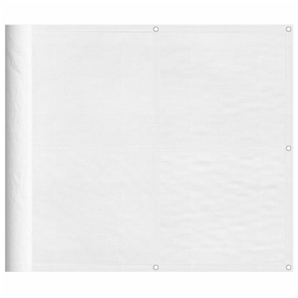 Pantalla de balcón 100% poliéster Oxford blanco 90x1000 cm M 2